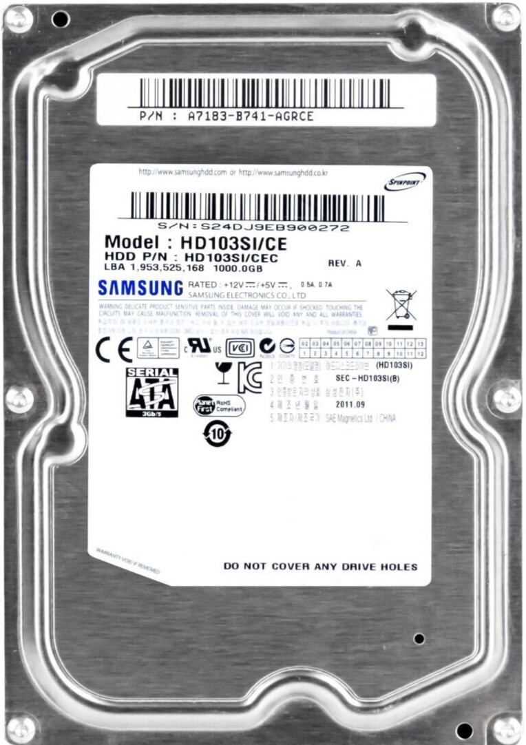 HARD DRIVE SAMSUNG 1TB Spinpoint F2 HD103SI/CE 32MB 5400RPM SATA II 3.5'' inch