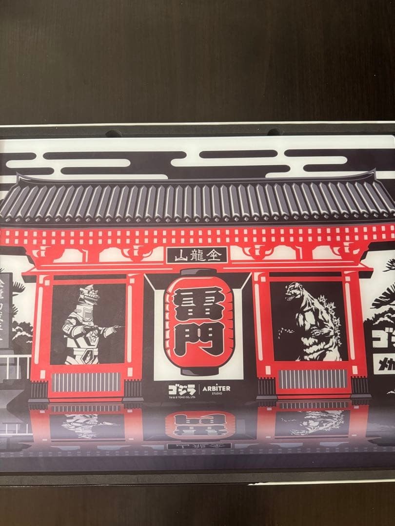 Arbiter Studio GODZILLA LUNAR Shrine Glass Mousepad 400mm x 500mm x 3.5mm