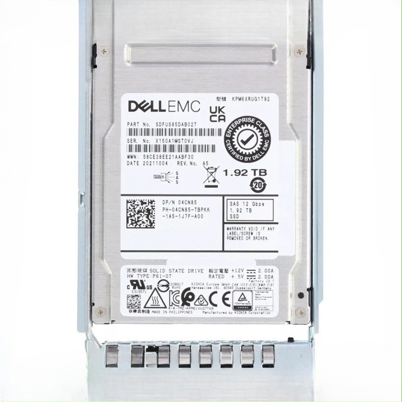 Dell TDNP7/0TDNP7 2.5" 1.92TB 12Gbps SAS RI TLC SSD KPM5XRUG1T92 14/15/16G KIT
