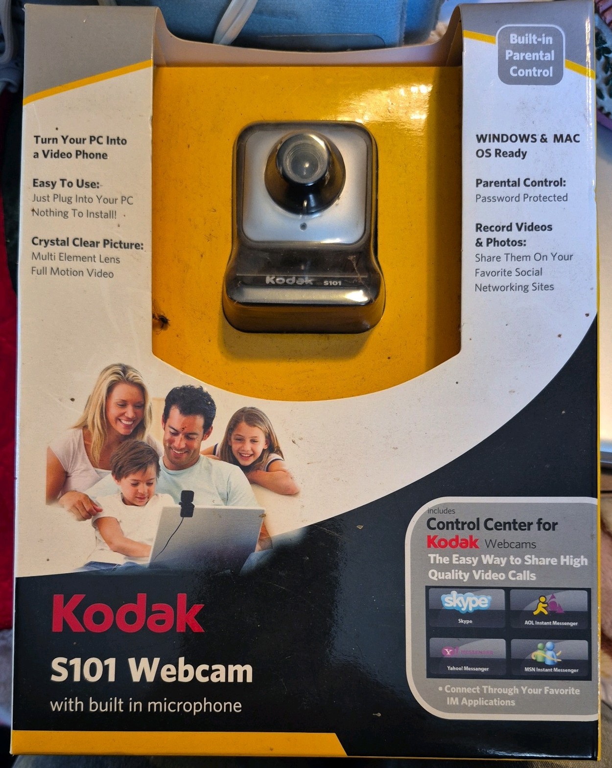 Kodak USB Webcam S100 With Built In Mic Brand New