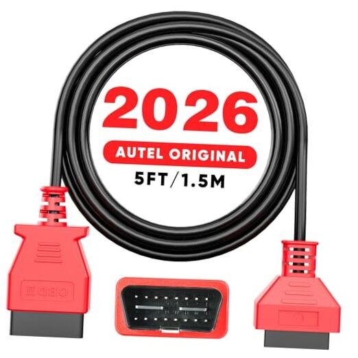 OBD2 OBDII Extension Cable - 5ft 1.5M - 16 Pin OBD II Male to Female Extension
