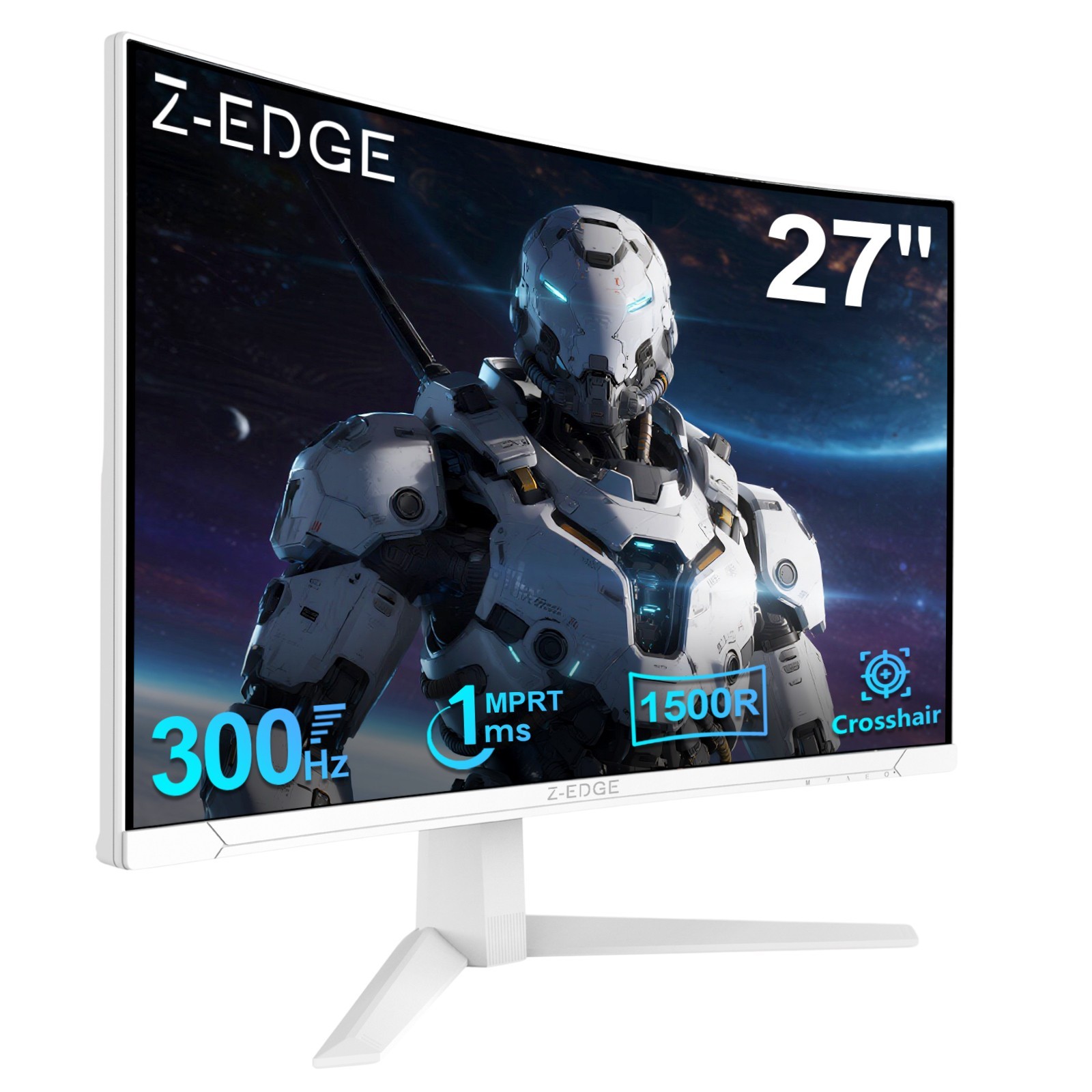 Z-EDGE 27" Full HD 300Hz 1 ms Curved Gaming Monitor, HDMI x 2, DP x 2, FreeSync