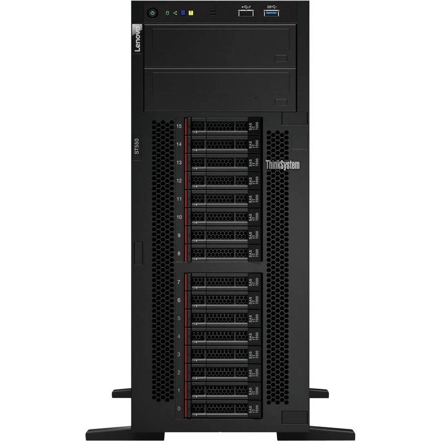 Lenovo ThinkSystem ST550 Tower Server - Xeon Bronze 3204 1.90 GHz 16 GB RAM SAS