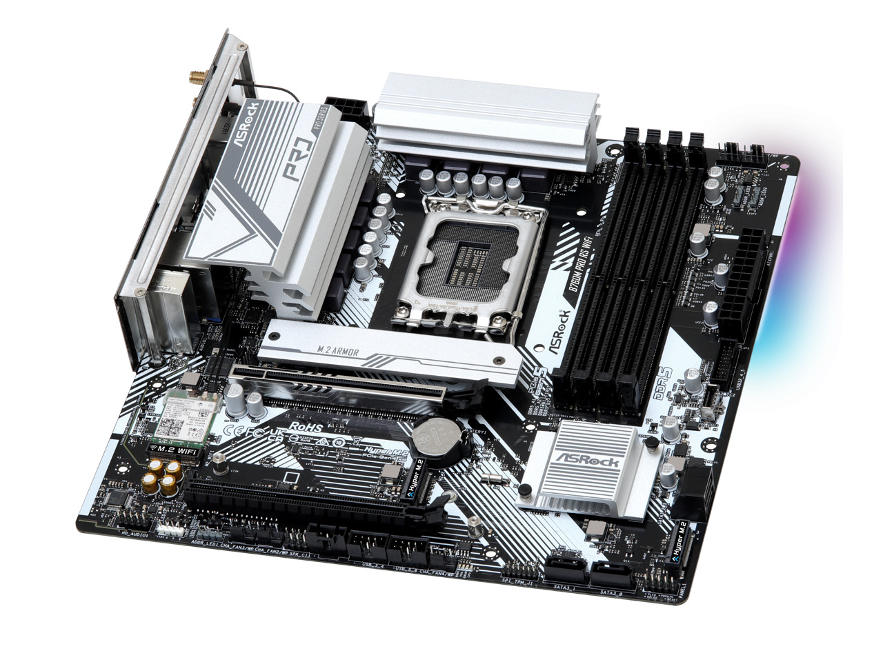 ASRock B760M PRO RS WiFi LGA 1700 Intel B760 Micro ATX Motherboard