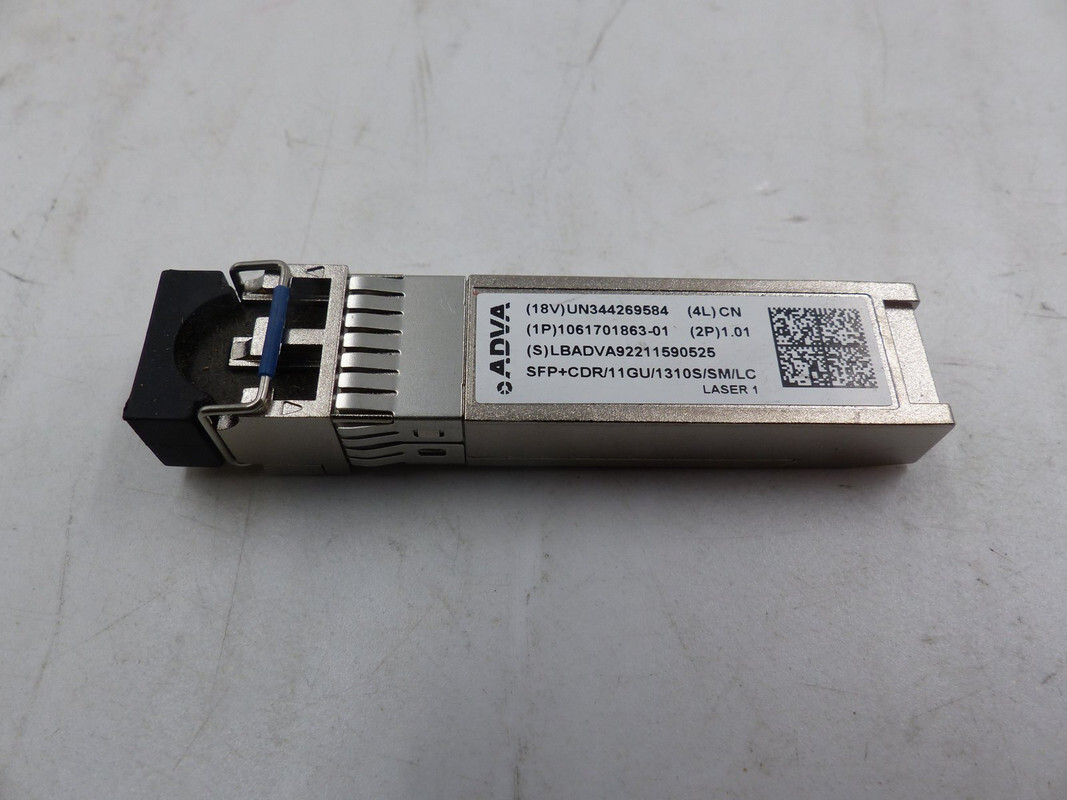 ADVA 1061701863-01 SFP+CDR/11GU/1310S/SM/LC TRANCEIVER