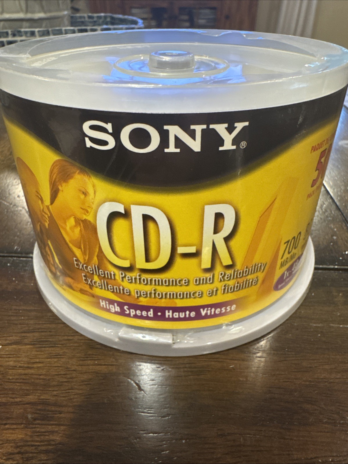 New SONY CD-R High Speed 1x-48x 50 Pack 700 MB 80 Min Recordable