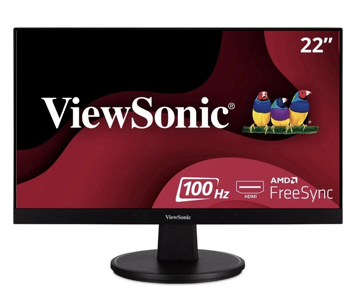 New Sealed ViewSonic VA2247-MH 22" Full HD 1080p Monitor AMD FreeSync HDMI