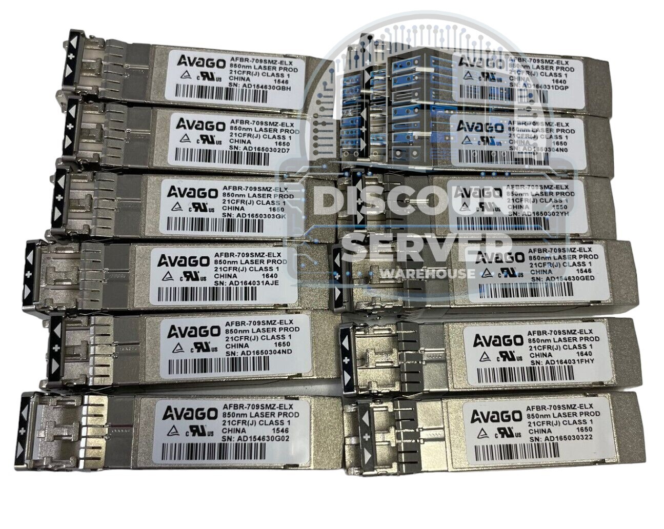 Avago AFBR-709SMZ NA2 Compatible SFP+ transceiver module 10 GigE - Lot of 10