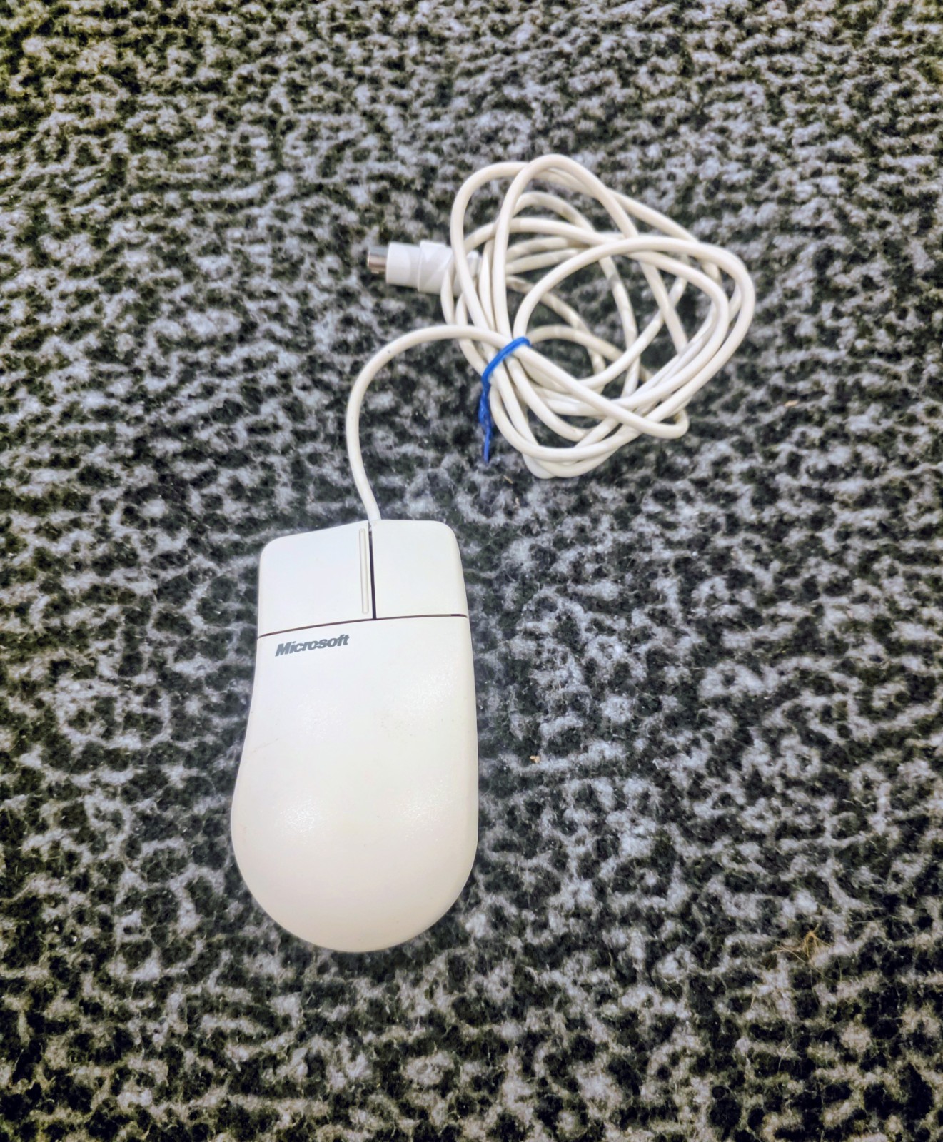 Microsoft Serial-Mouse Port Compatible Mouse 2.0 White Vintage PS/2 Wired Mouse