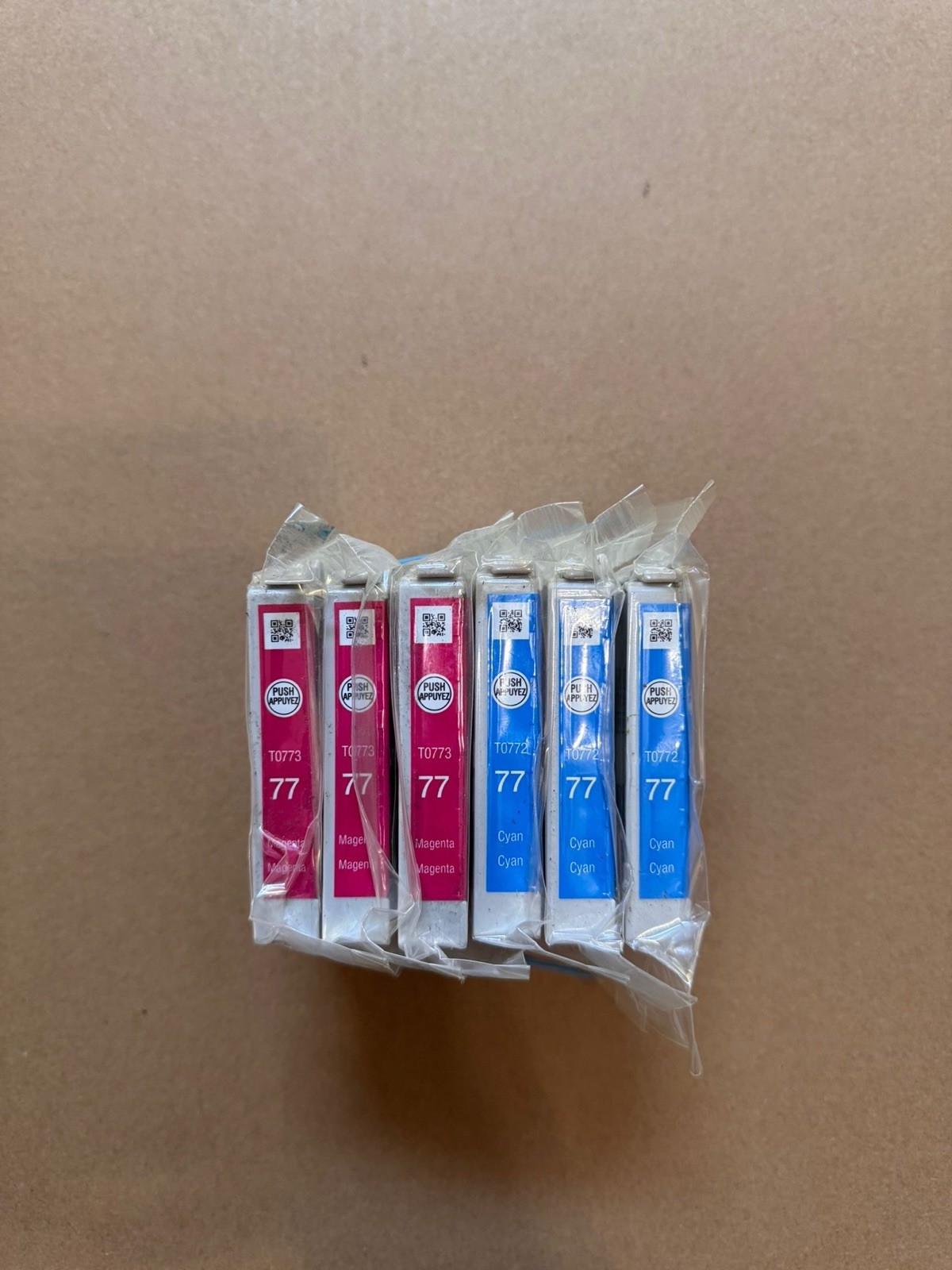 6 x Epson 77 Ink Cartridges for Stylus Photo R260 R280 R380 RX580 RX595 RX680