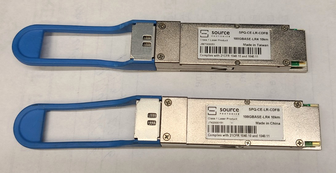 Source Photonics SPQ-CE-LR-CDFB 100GBASE-LR4 10km SMF LC Transceiver Module