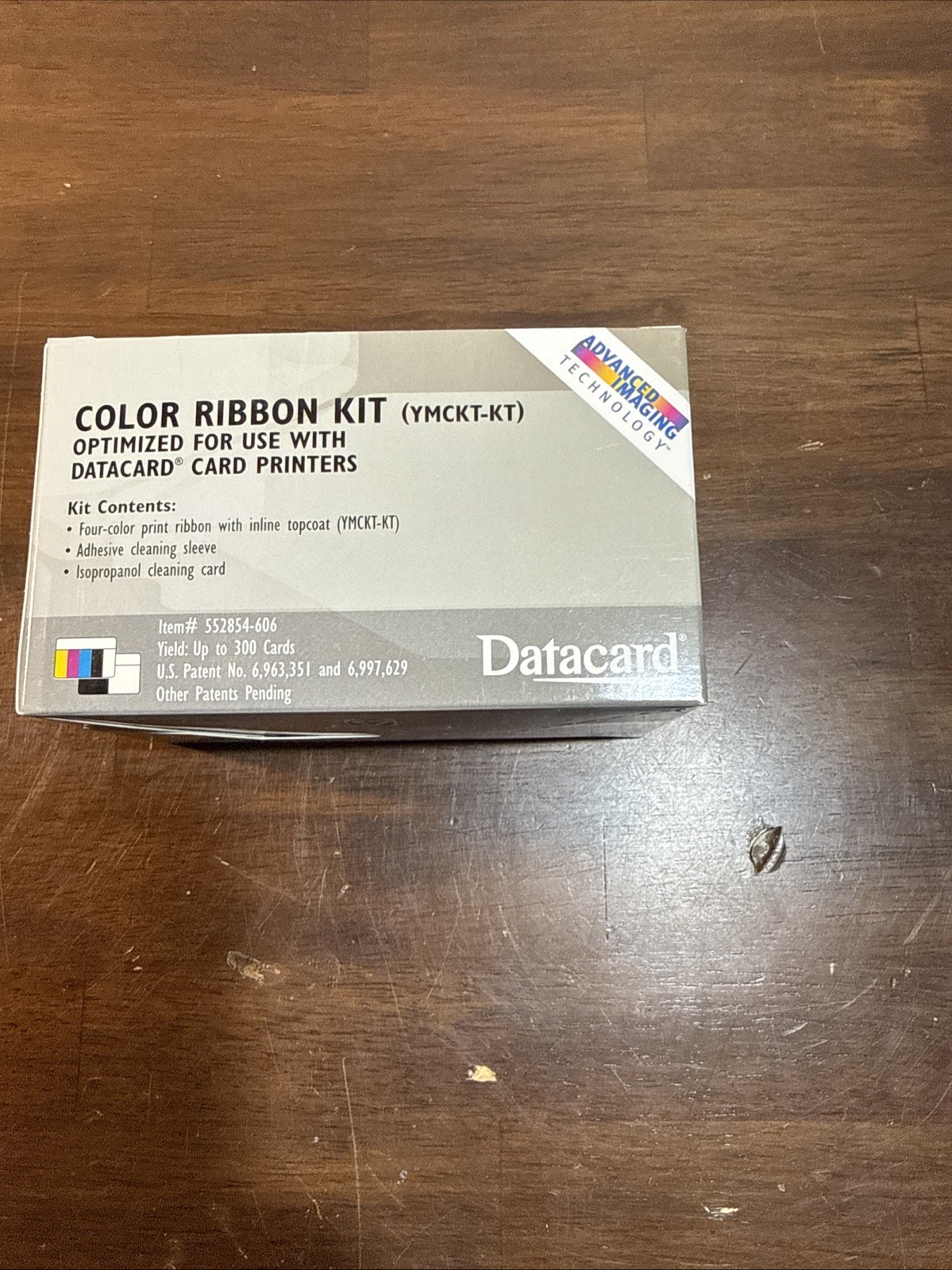New Datacard Color Ribbon Kit YMCKT-KT 552854-606 Complete