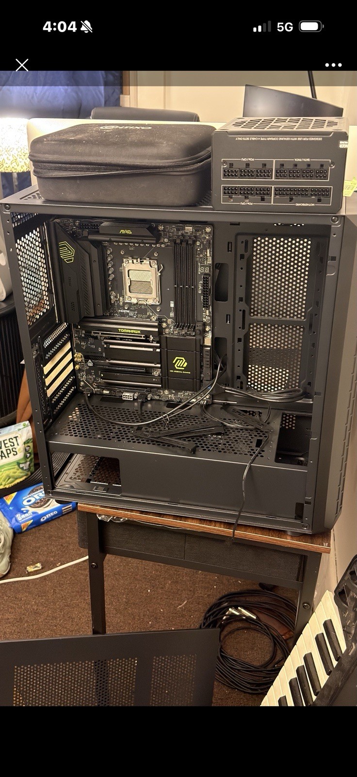 MSI MSI X670E Tomahawk:2025, Corsair RM1200e:  1200W ATX 3.1 PSU, Case MAG Forge