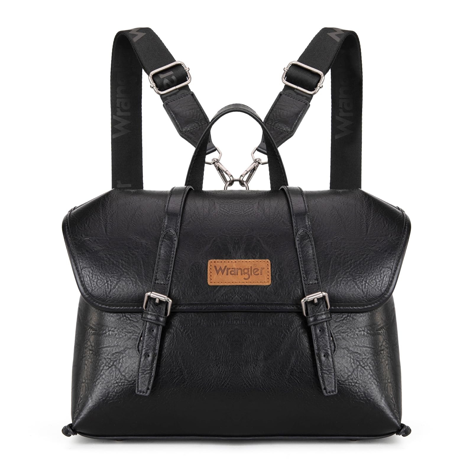 Wrangler Backpack Messenger Bag 13 inch Briefcase Computer 13 inch, Black