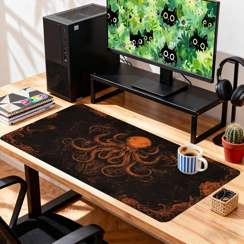Large Gaming Mouse Pad Featuring an Extended Design, a Single Mousepad for Imp