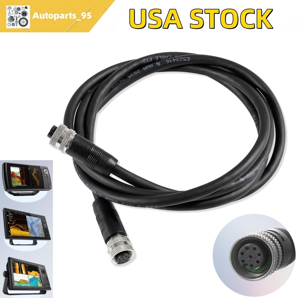Replace for Humminbird 720073-6 5 Foot Ethernet Cable AS EC 5E,Fit for APEX,Onix
