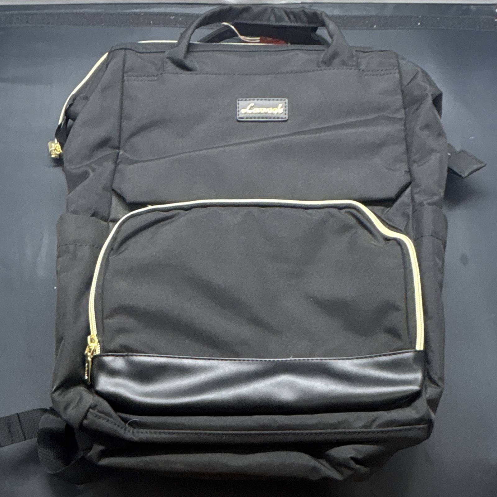 LOVEVOOK Black Nylon Laptop Backpack, Padded, Fits 15.6 in Laptop Brand New