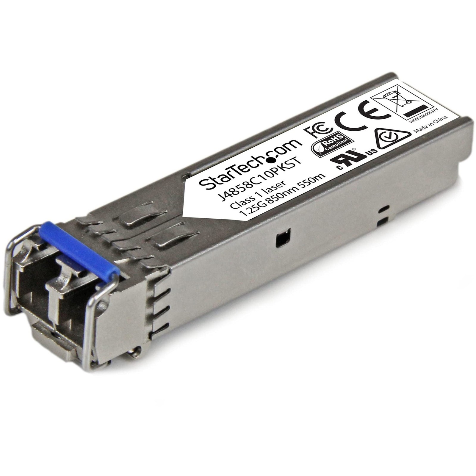 StarTech.com 10 pack HPE J4859C Compatible SFP 0.5"x0.6"x2.2", Black