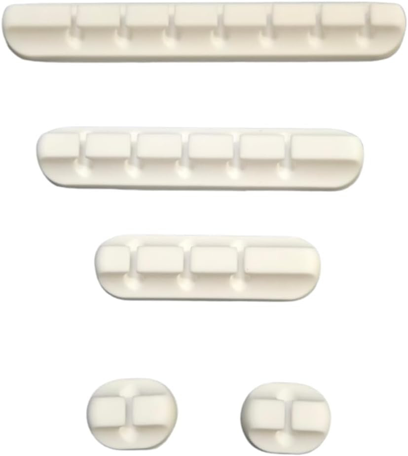 Cord Holder Cable Management Clips 5 Pack- Adhesive Wire Organizer for Desk