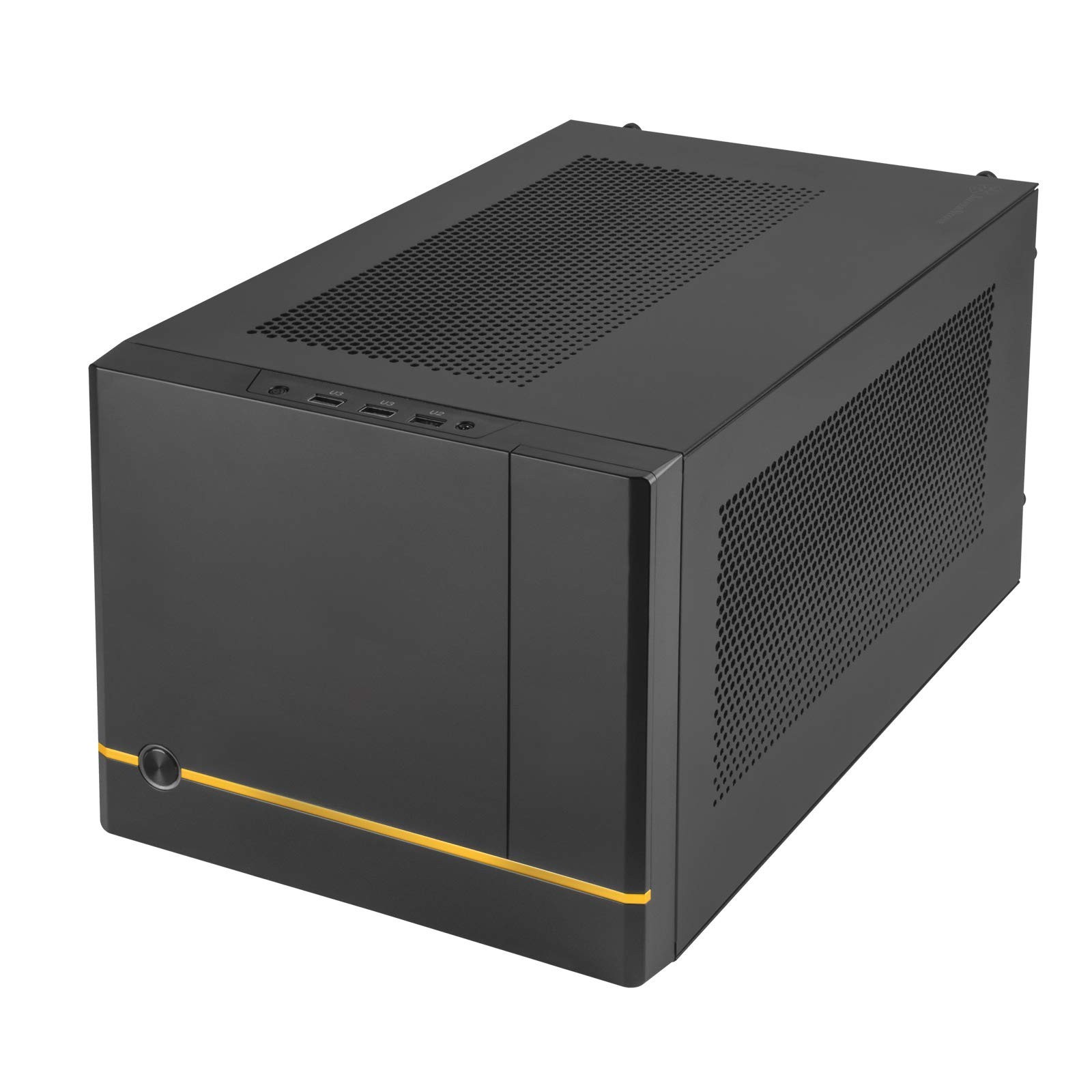 SilverStone Technology SUGO 14, SG14, Black, Mini-ITX Cube Chassis, Supports ...