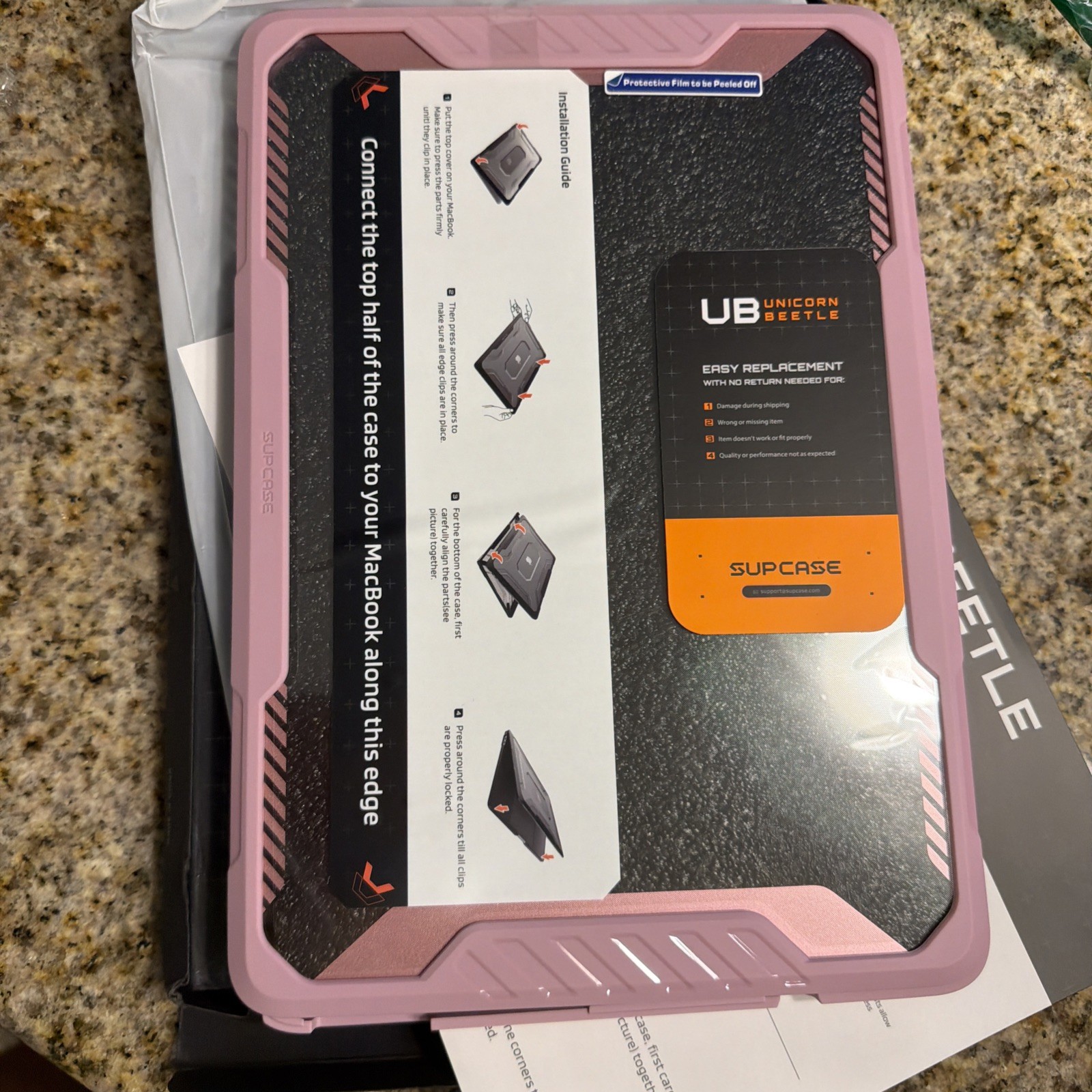 SUPCASE Unicorn Beetle Case MacBook Neo 13" A3404 Heavy Duty Pink