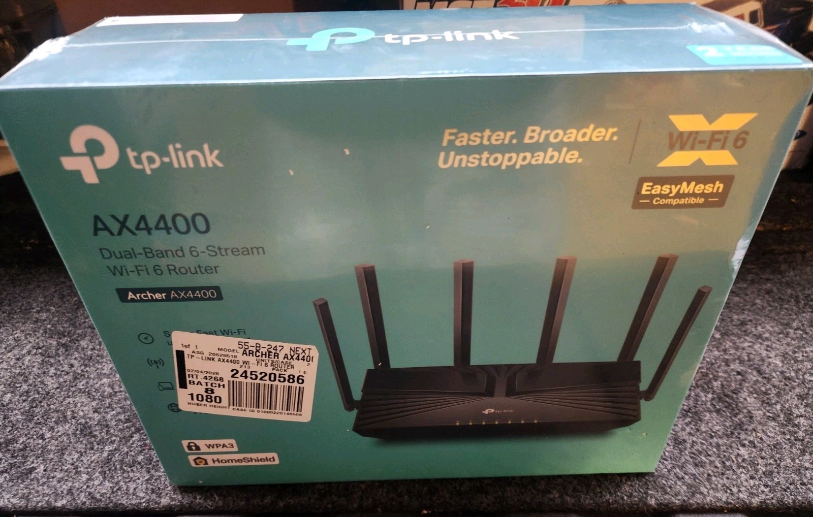 Tp-Link Dual-Band 6-Stream WiFi 6 Router Archer AX4400