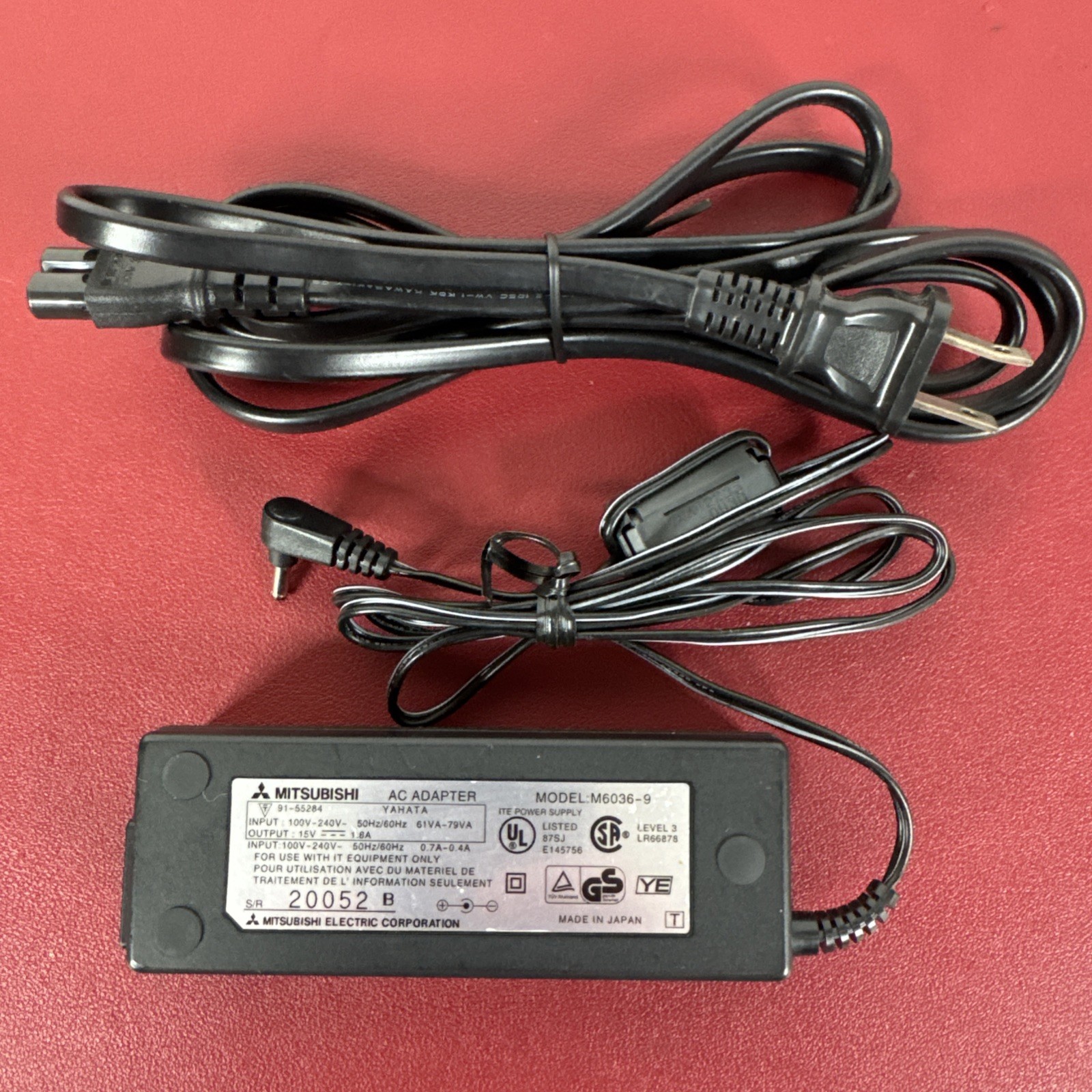 OEM Mitsubishi AC Adapter M6036-9 for Amity VP Tablets M3012 + D26U1