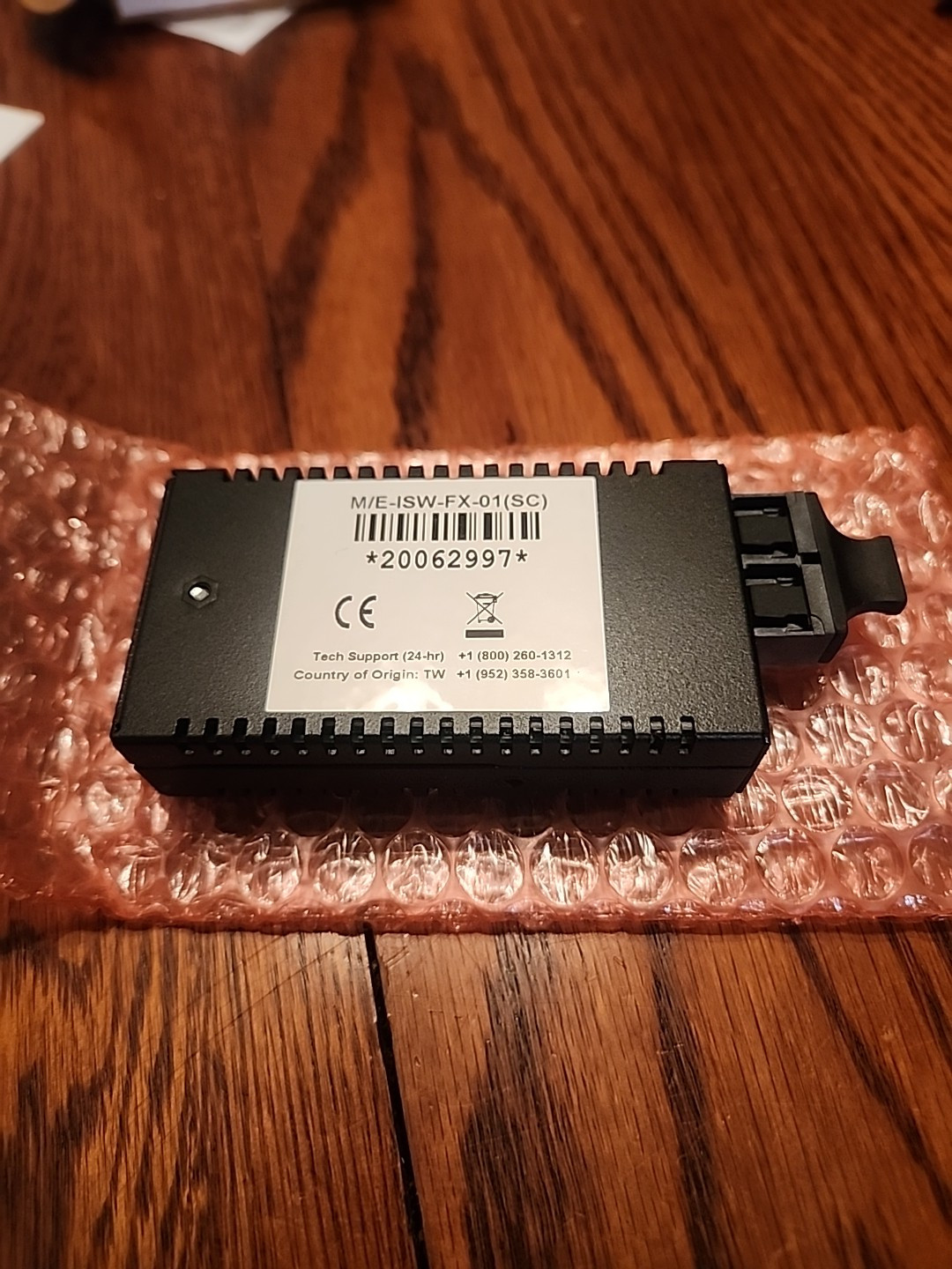 TRANSITION NETWORKS M\E-ISW-FX-01 Industrial Mini Media Converter