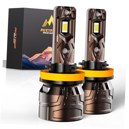 Upgraded Light Bulbs, 36000LM Super Bright 6500K 800% Brighter, H11/H9/H8/H16