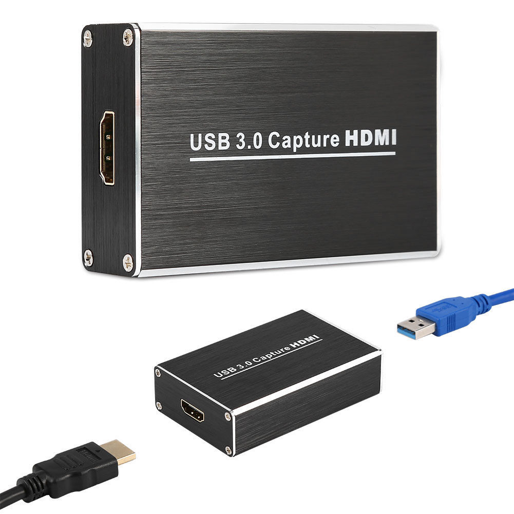 HDMI to USB3.0 Video Capture Adapter Box 1080P Dongle for Linux Windows Mac
