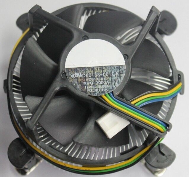 Intel D60188-001 Socket LGA775 4 pin Copper Core CPU Heat Sink and Fan