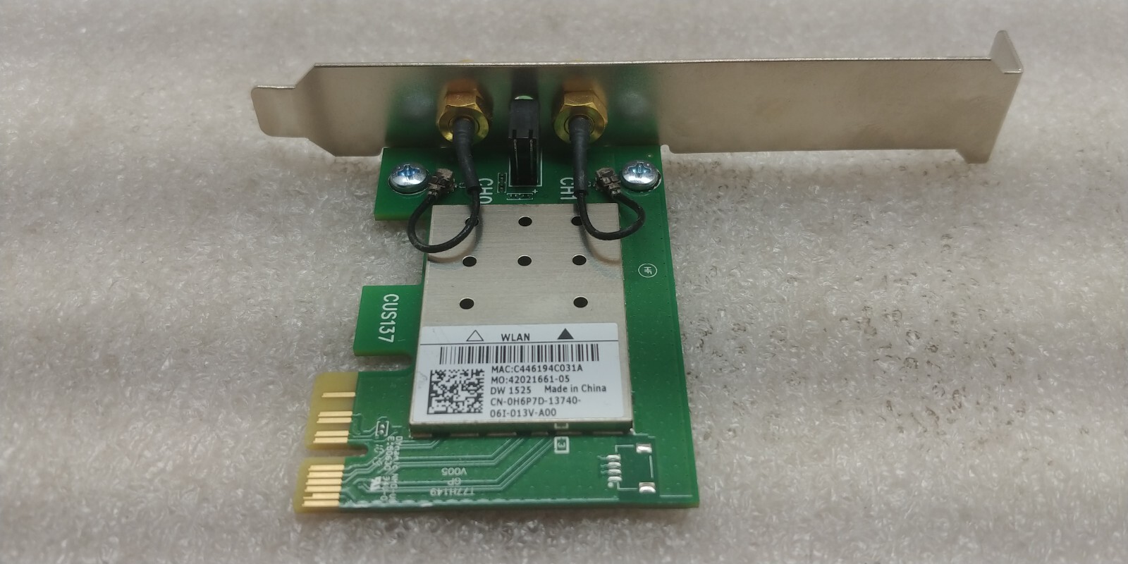 Dell DW1525 WiFi Wireless Pcle Card SFF AR5BDT92 YV3K1 - No Antennas 