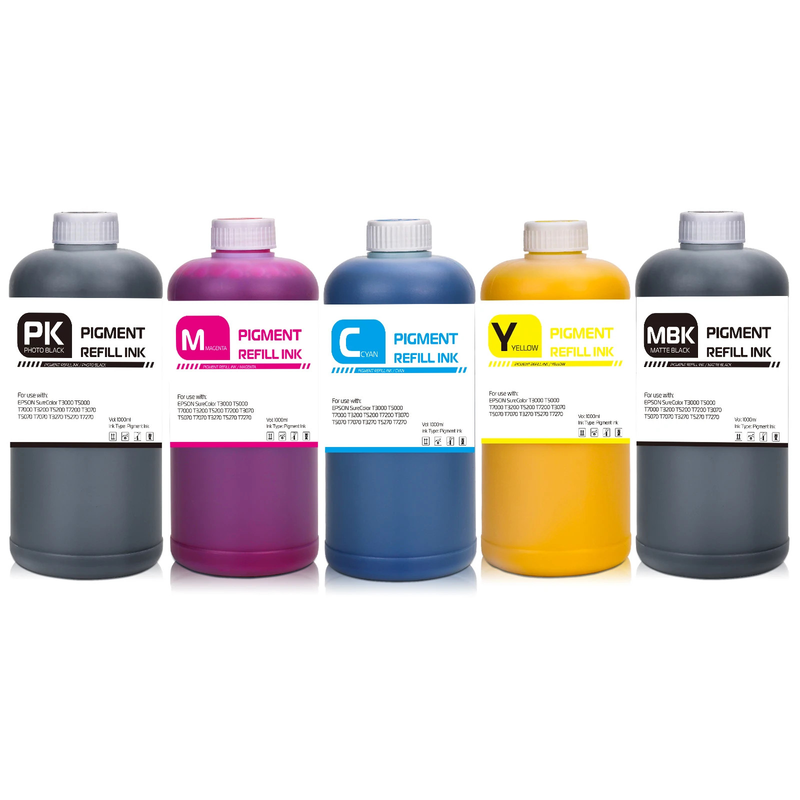 1000 ml/bottle Pigment Ink for Epson SureColor T3200/3270 T5200/5270 T7200/7270