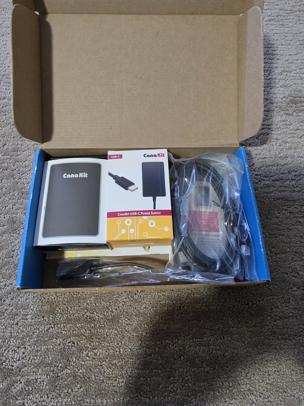CanaKit Raspberry Pi 4 4GB Extreme Kit 128GB Aluminum Case Open Box Never Used