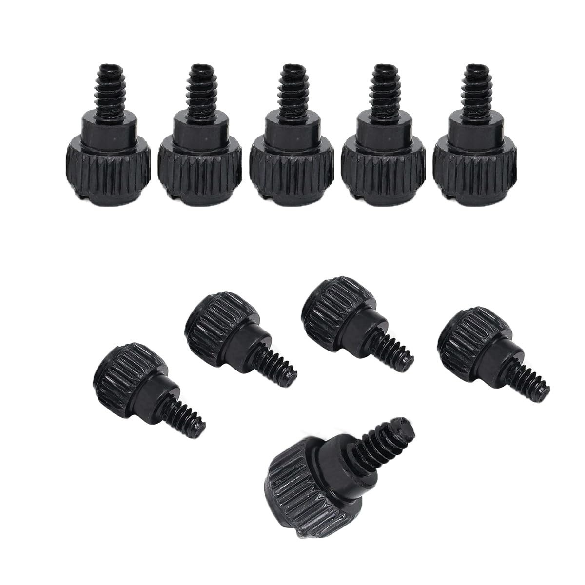 10PCS Black Computer Case Thumb Screws - Easy Install & Durable