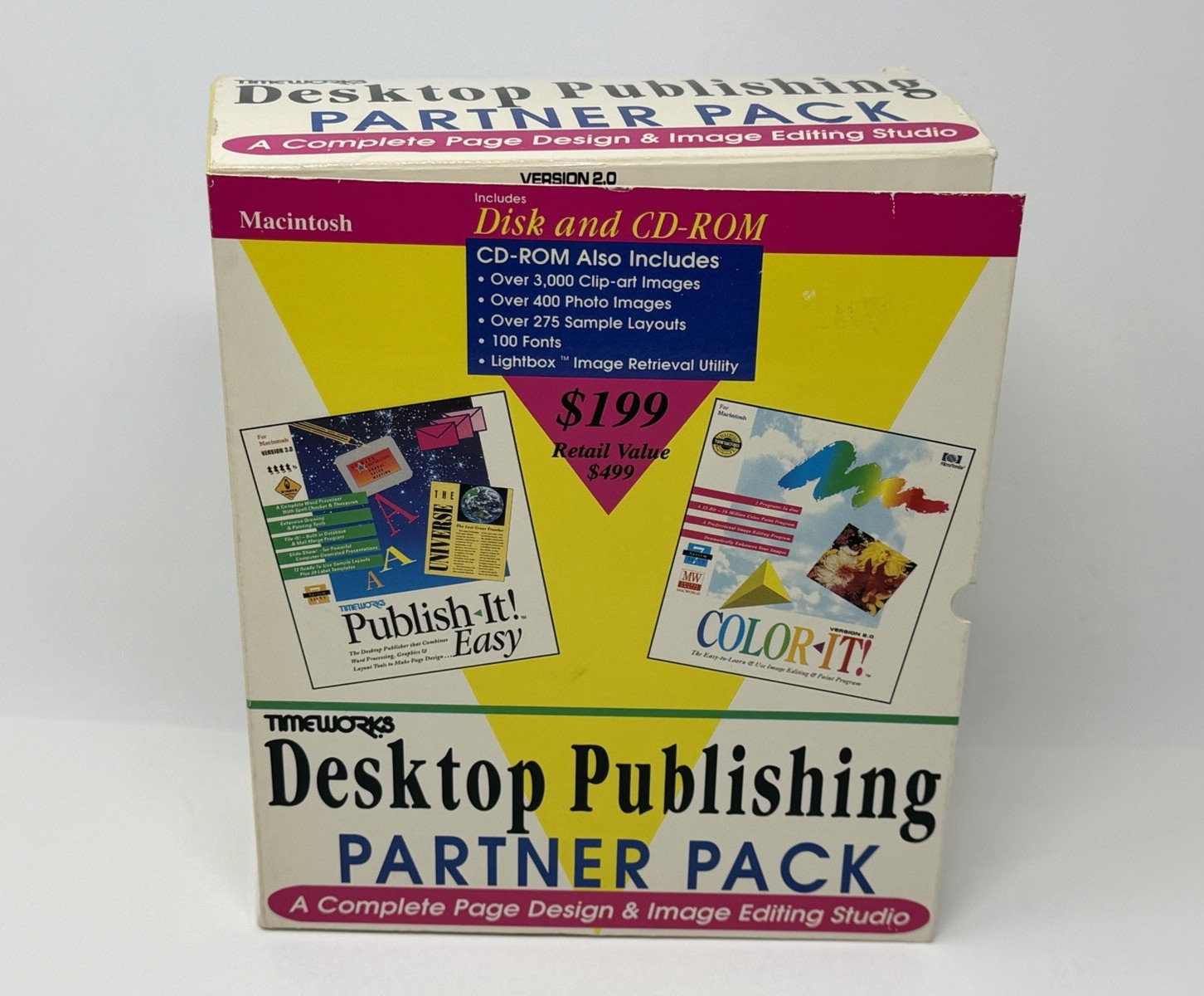 Timeworks Publish-It Color-It Desktop Publishing Rare Bundle for Macintosh
