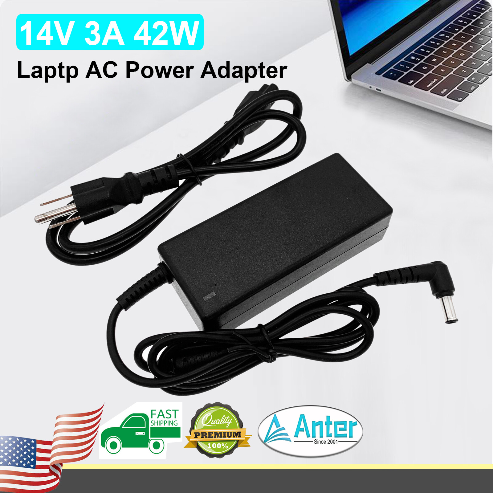 AC Adapter For Samsung LF24T350FHNXZA F24T350FHN LED Monitor Power Supply Cord