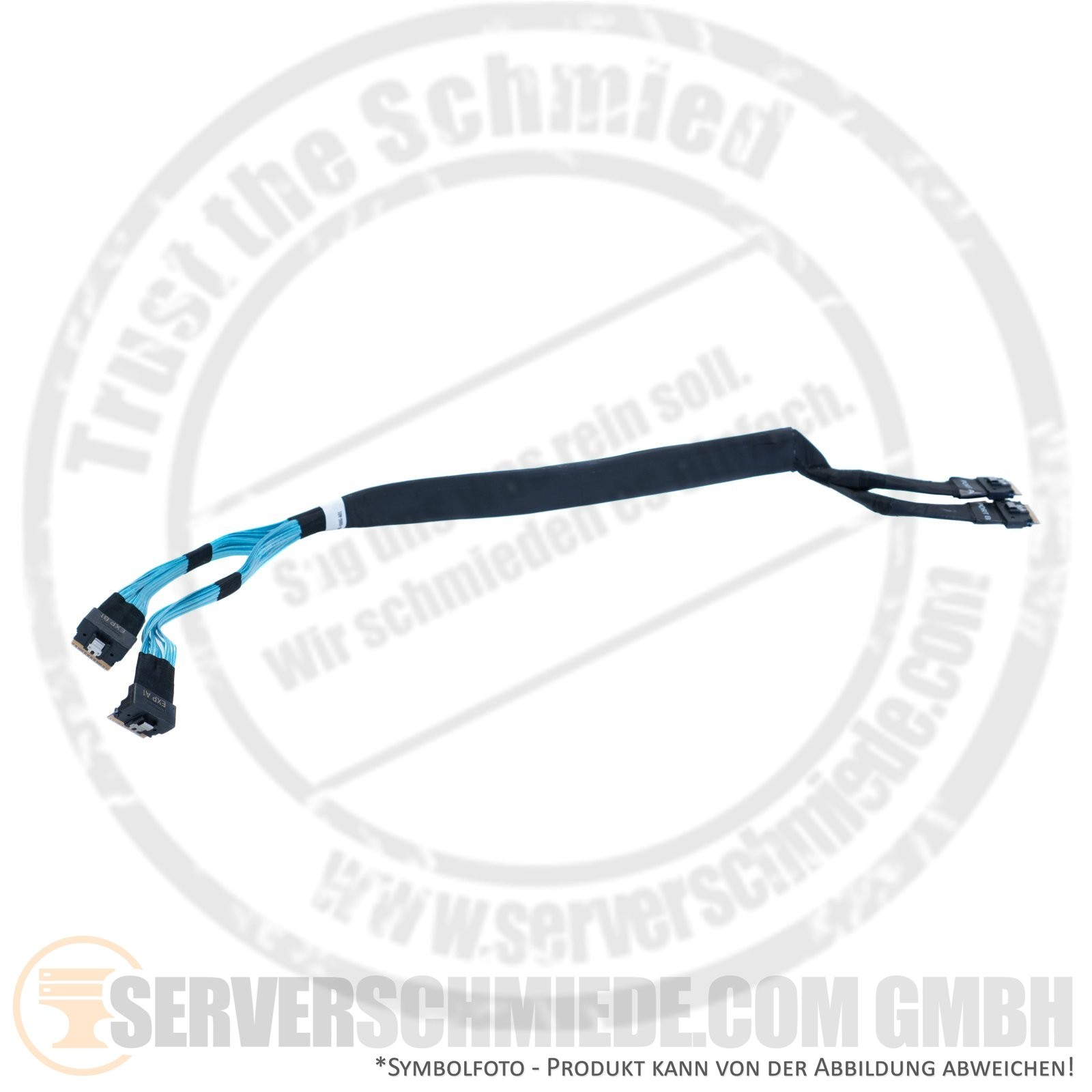 Dell 55cm NVMe extender cable cable 2x SFF-8654 8i R740xd 24xSFF 0X7MYJ