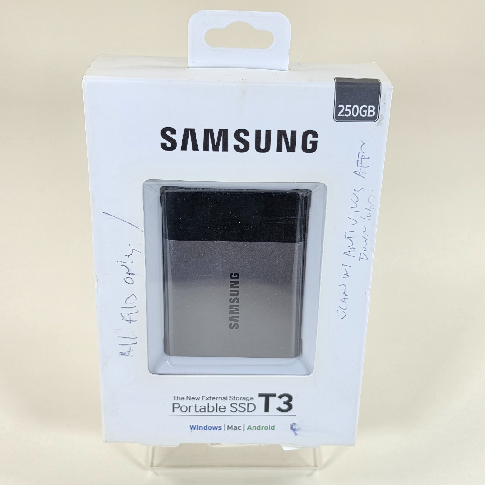 Samsung Portable SSD T3 250GB External Storage Drive