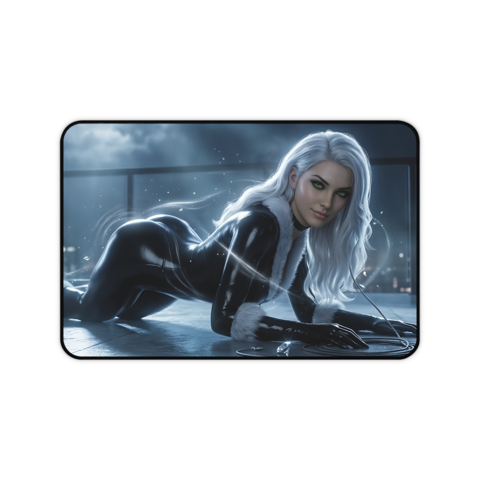Black Cat Mouse Pad, Marvel Gaming Desk Mat, Desk Pad