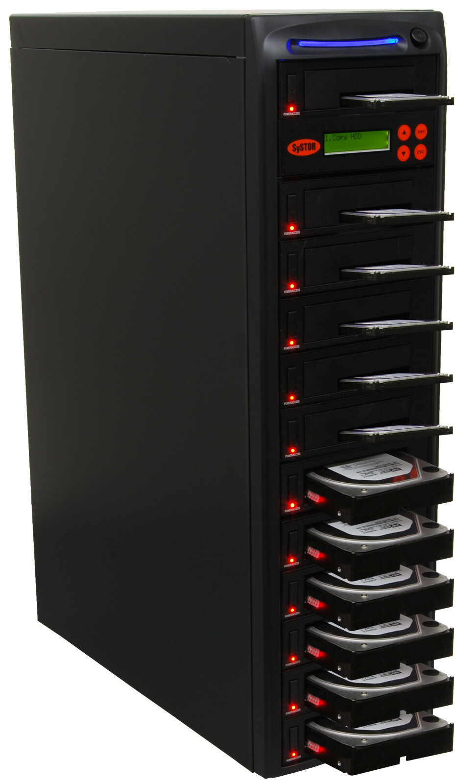 Systor 1:11 SATA 2.5 3.5" SSD HDD Hard Drive Duplicator Wiper 18GB/Min 2 YR WRNT