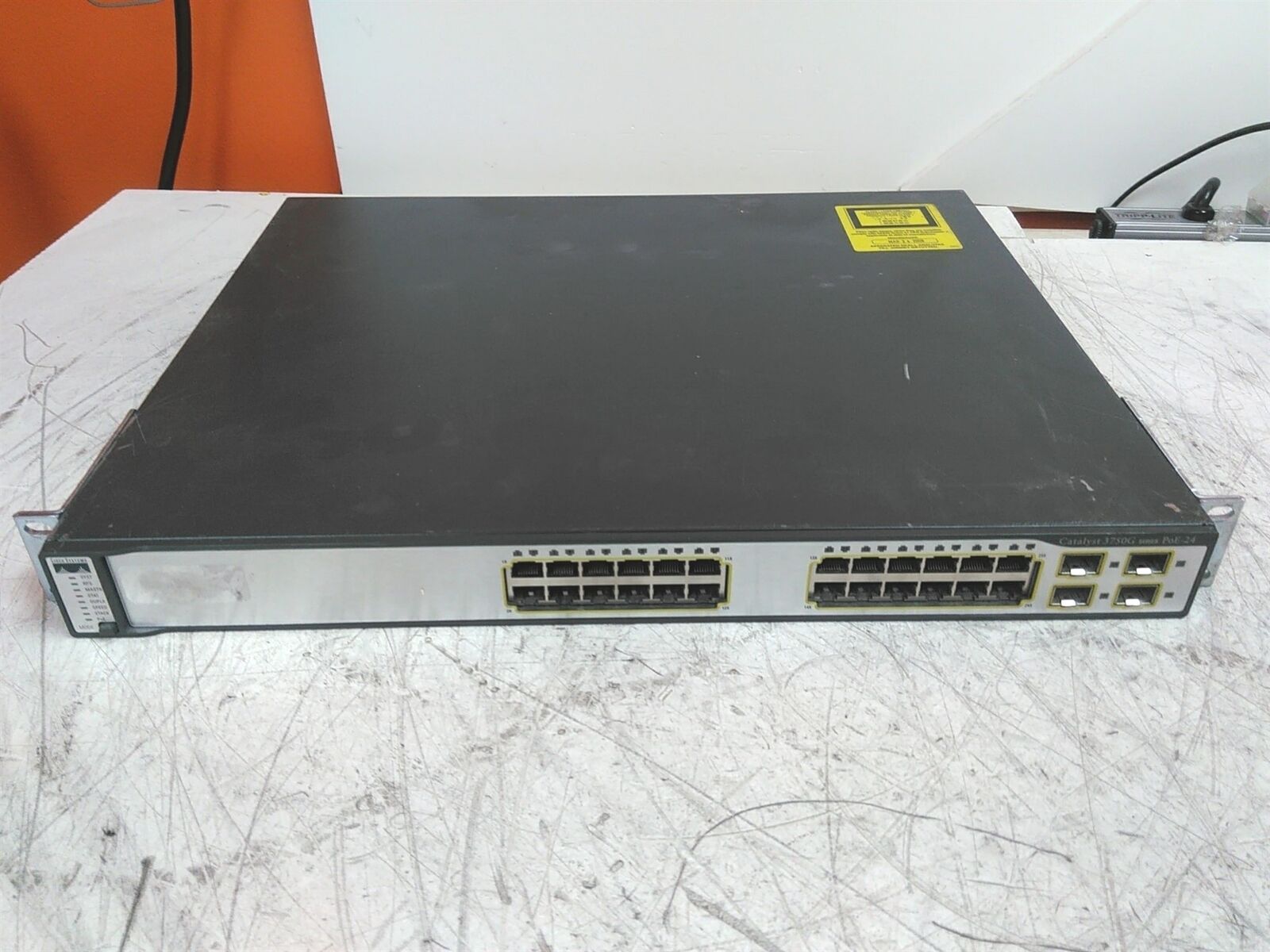 Cisco Catalyst WS-C3750G-24PS-S 24 Port PoE Gigabit Ethernet Switch 