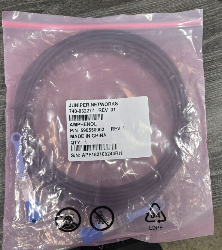 Juniper Networks 740-032277 10GBE DAC SFP+ 7M Cable