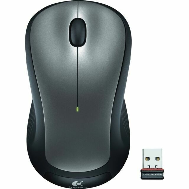 Logitech M310 Full Size Wireless Optical Ambidextrous Mouse Silver 910001675