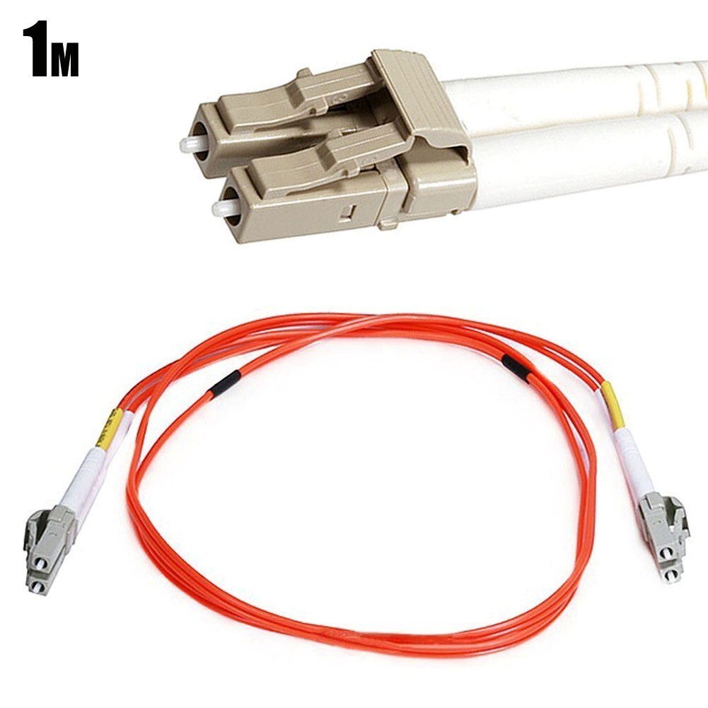 1M 3FT LC/LC 50/125 OM2 Duplex Multi Mode Optic Fiber Optics Cable Orange