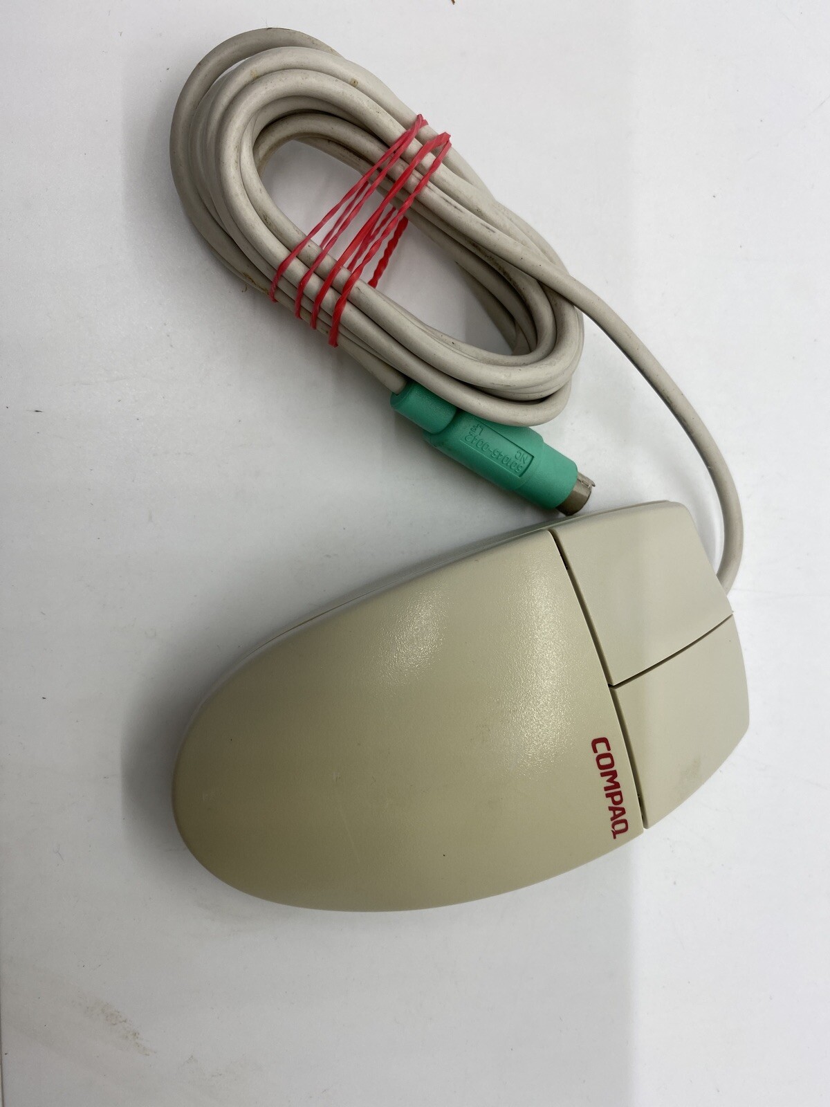 Vintage Compaq Mouse -M/N:M-S34 - PS/2 Two Tone