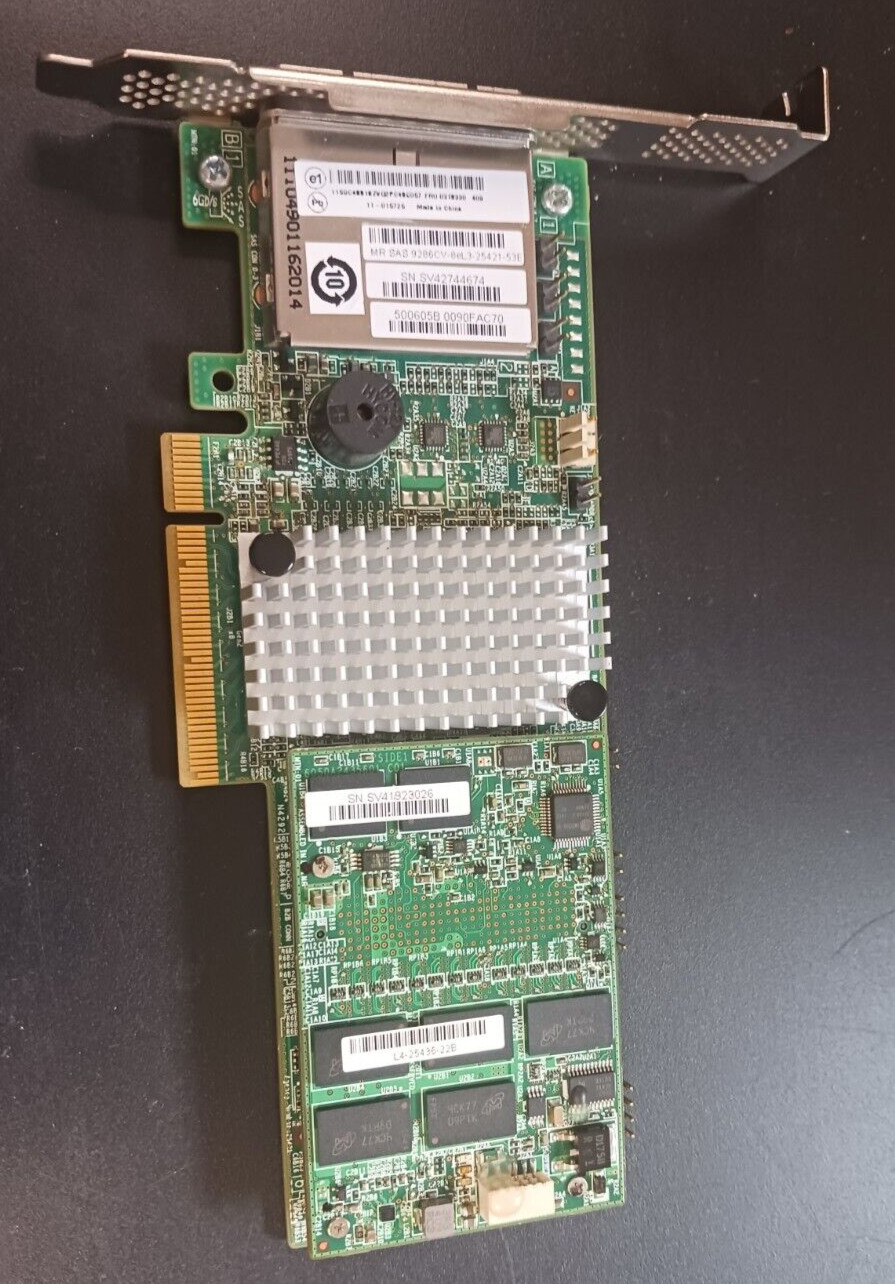 LSI Logic 500605B 6Gbps 2 Ports SAS PCI Express RAID Controller Card L4-25436-04