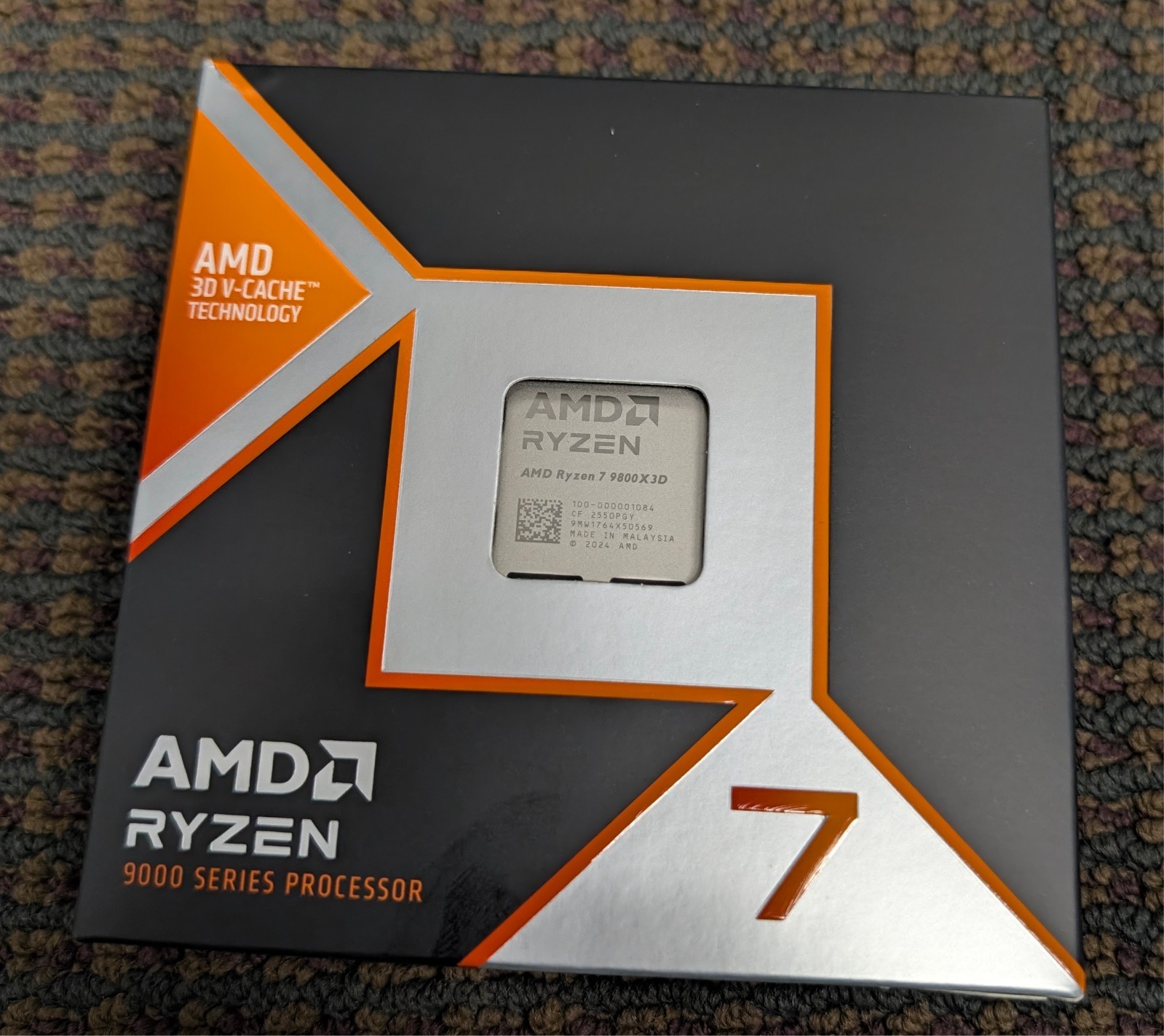 AMD RYZEN 7 9800X3D  PROCESSOR (100-100001084WOF) BRAND NEW SEALED.