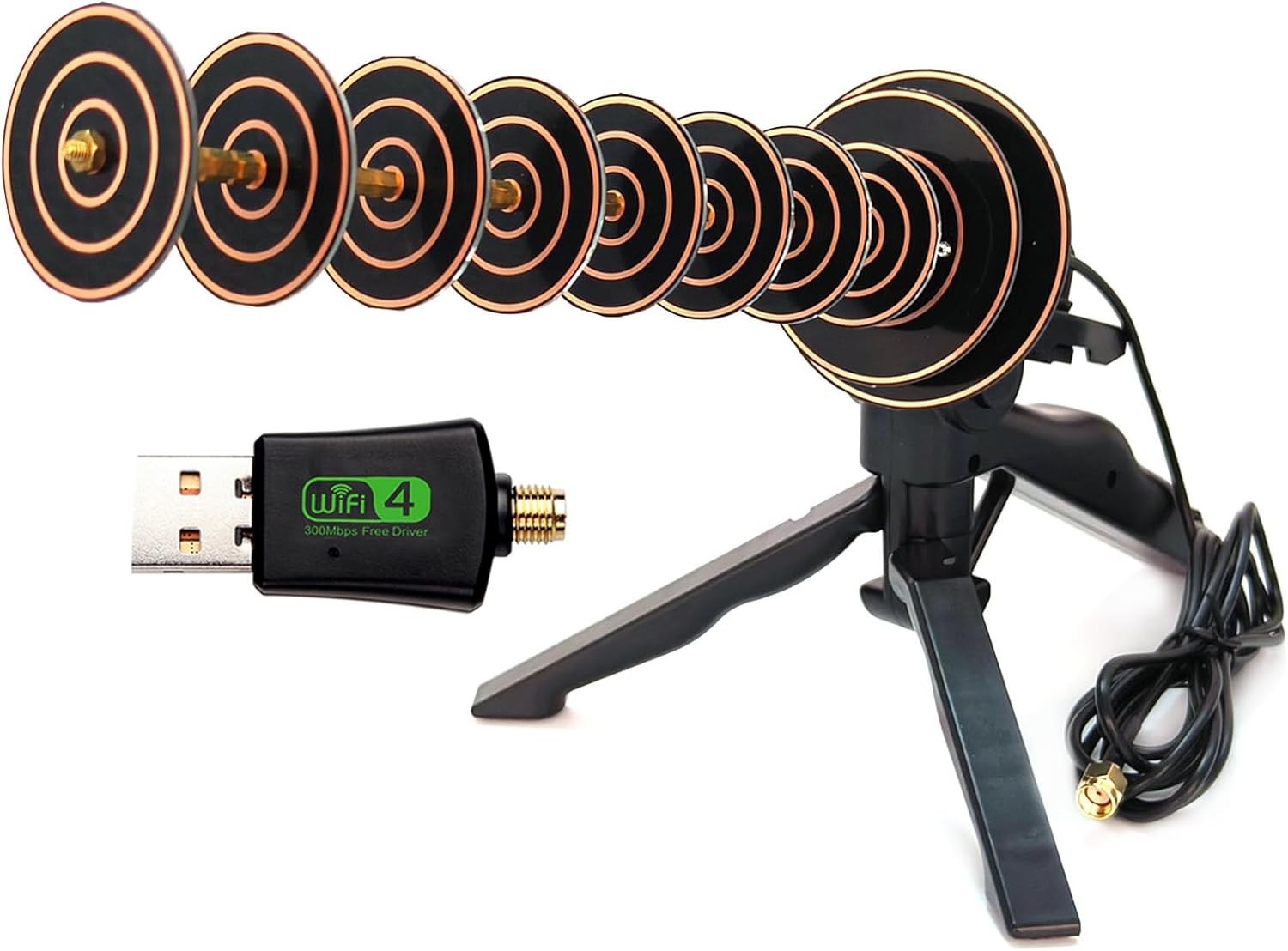 2.4G WIFI Yagi Directional Antenna USB Wireless Adapter And 