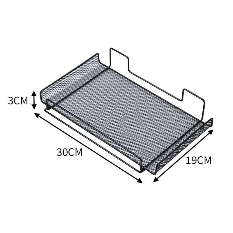 Under Desk Cable Management Tray No Drill Wire Organizer Steel Cord Storage Rack